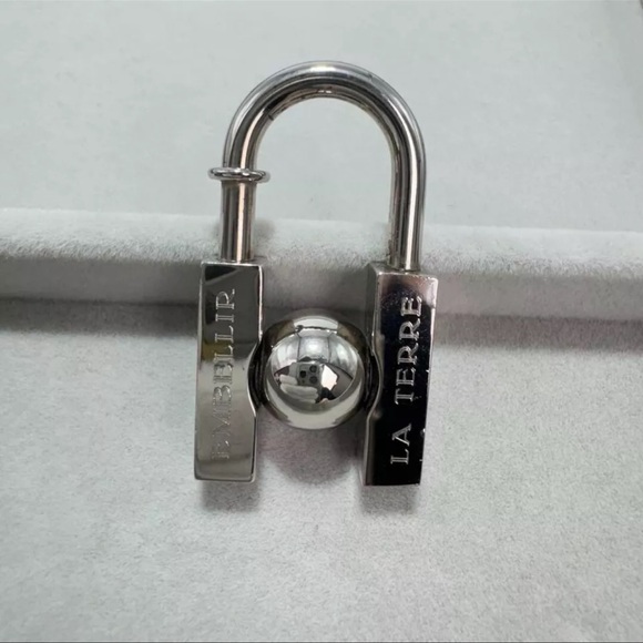 AUTH Hermes H Cadena Palladium LHomme Keychain Key Ring Bag Charm Pendant - Picture 1 of 5